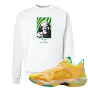 EYBL Low 37s Crewneck Sweatshirt | God Told Me, White