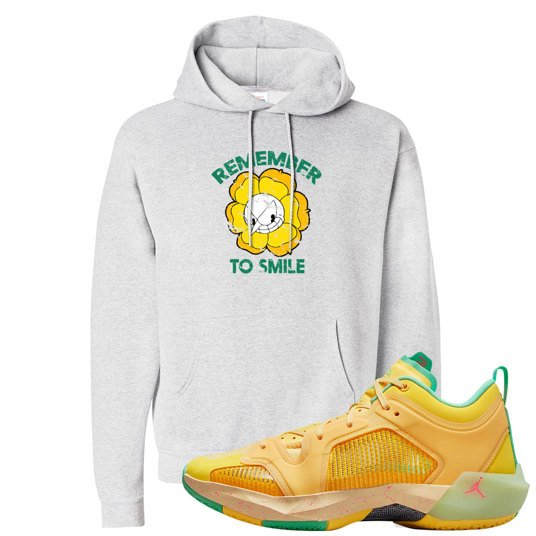 EYBL Low 37s Hoodie | Remember To Smile, Ash