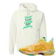 EYBL Low 37s Hoodie | Vibes Speak Louder Than Words, White