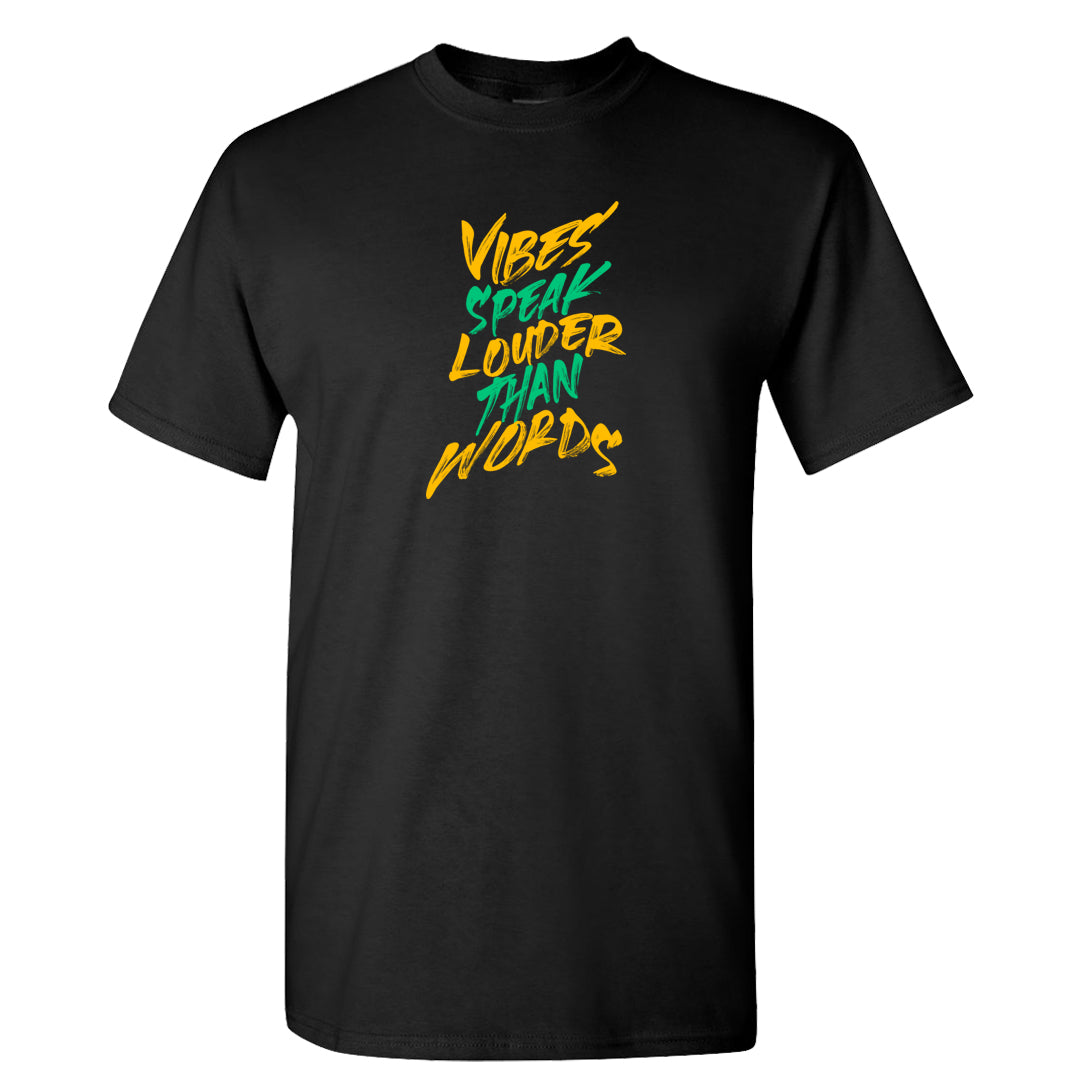 EYBL Low 37s T Shirt | Vibes Speak Louder Than Words, Black