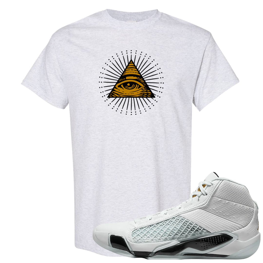 Colorless 38s T Shirt | All Seeing Eye, Ash