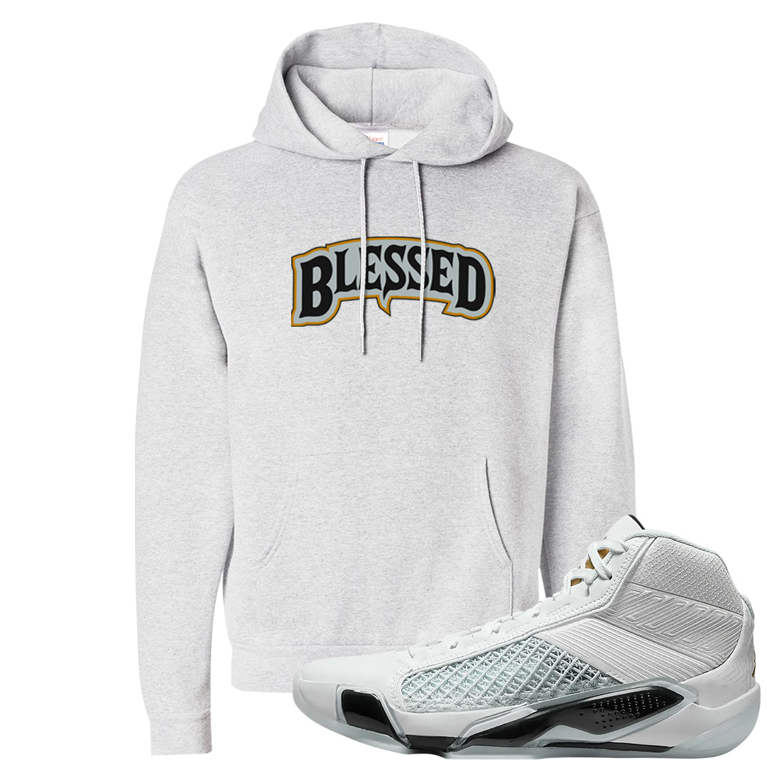 Colorless 38s Hoodie | Blessed Arch, Ash
