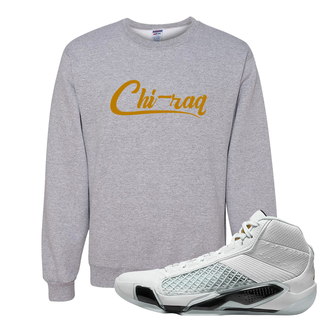 Colorless 38s Crewneck Sweatshirt | Chiraq, Ash