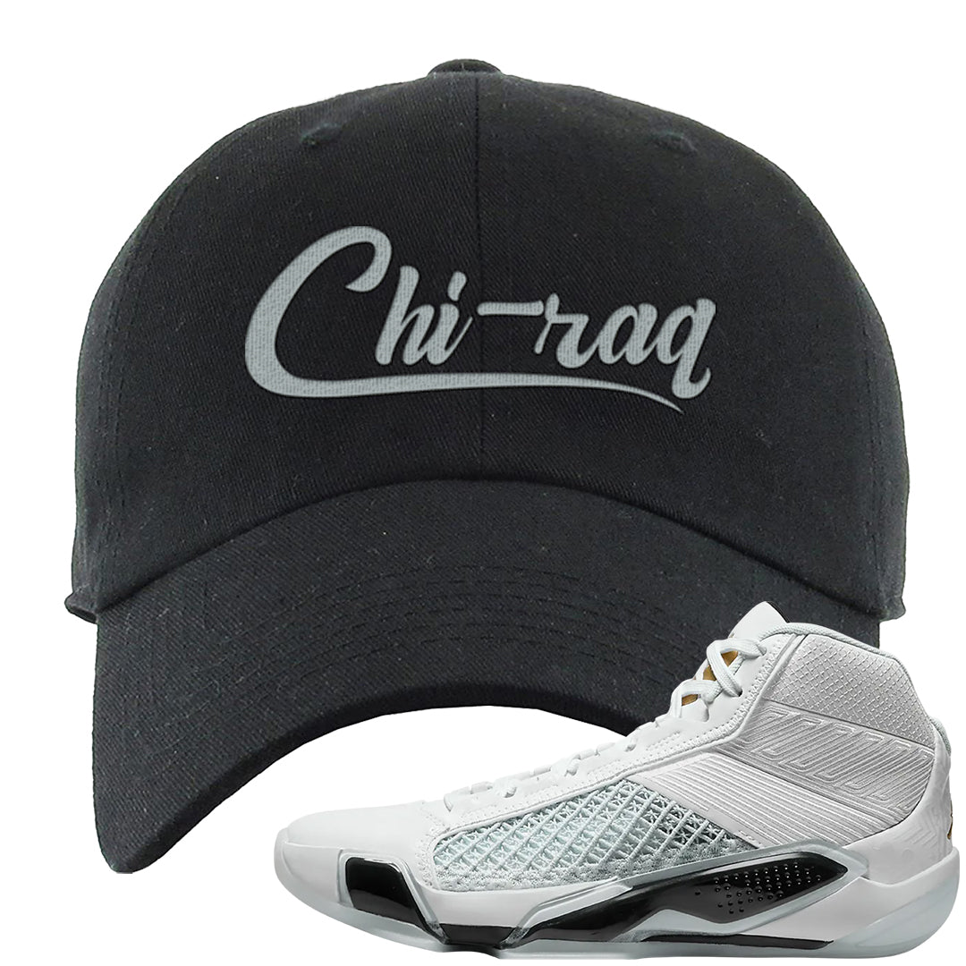 Colorless 38s Dad Hat | Chiraq, Black
