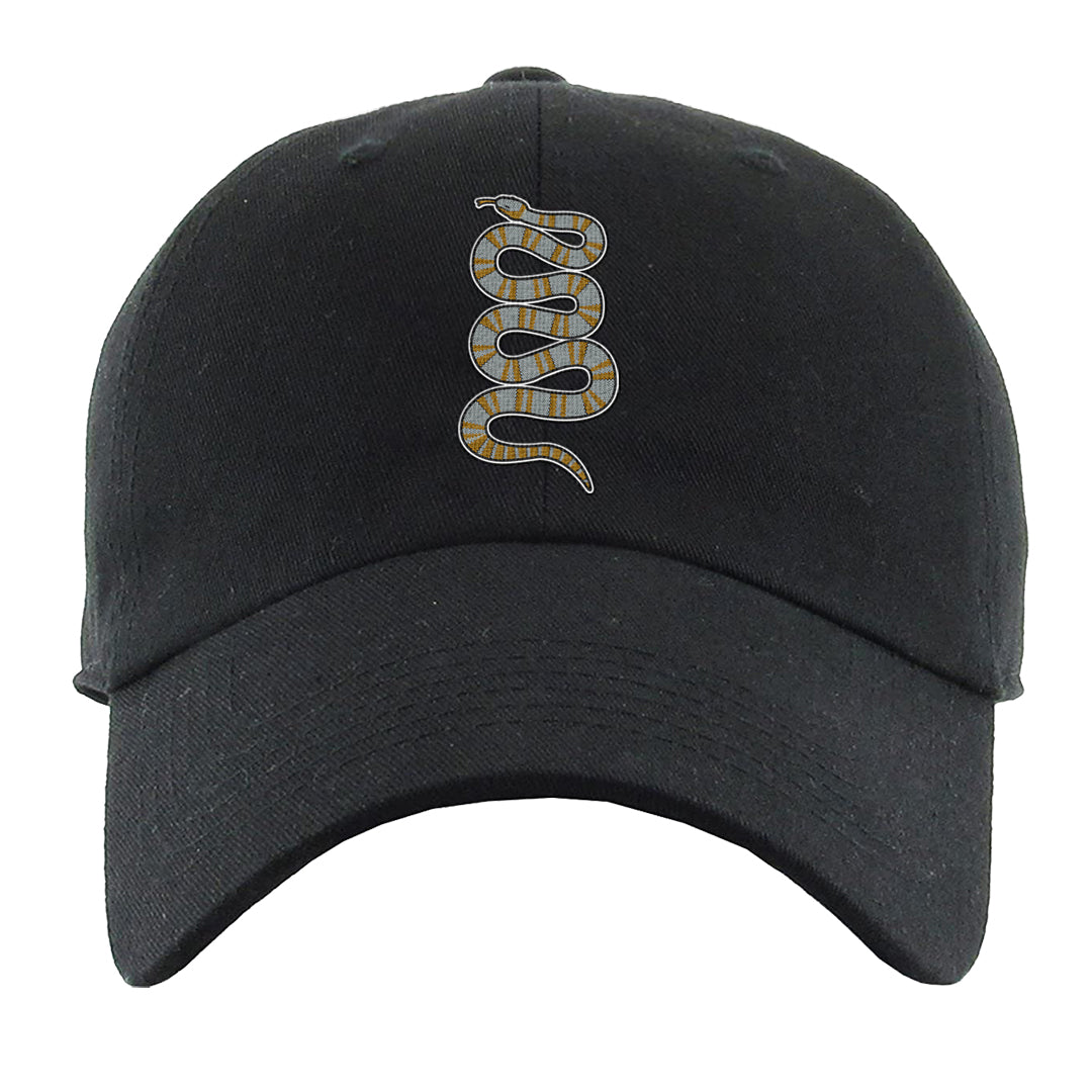 Colorless 38s Dad Hat | Coiled Snake, Black