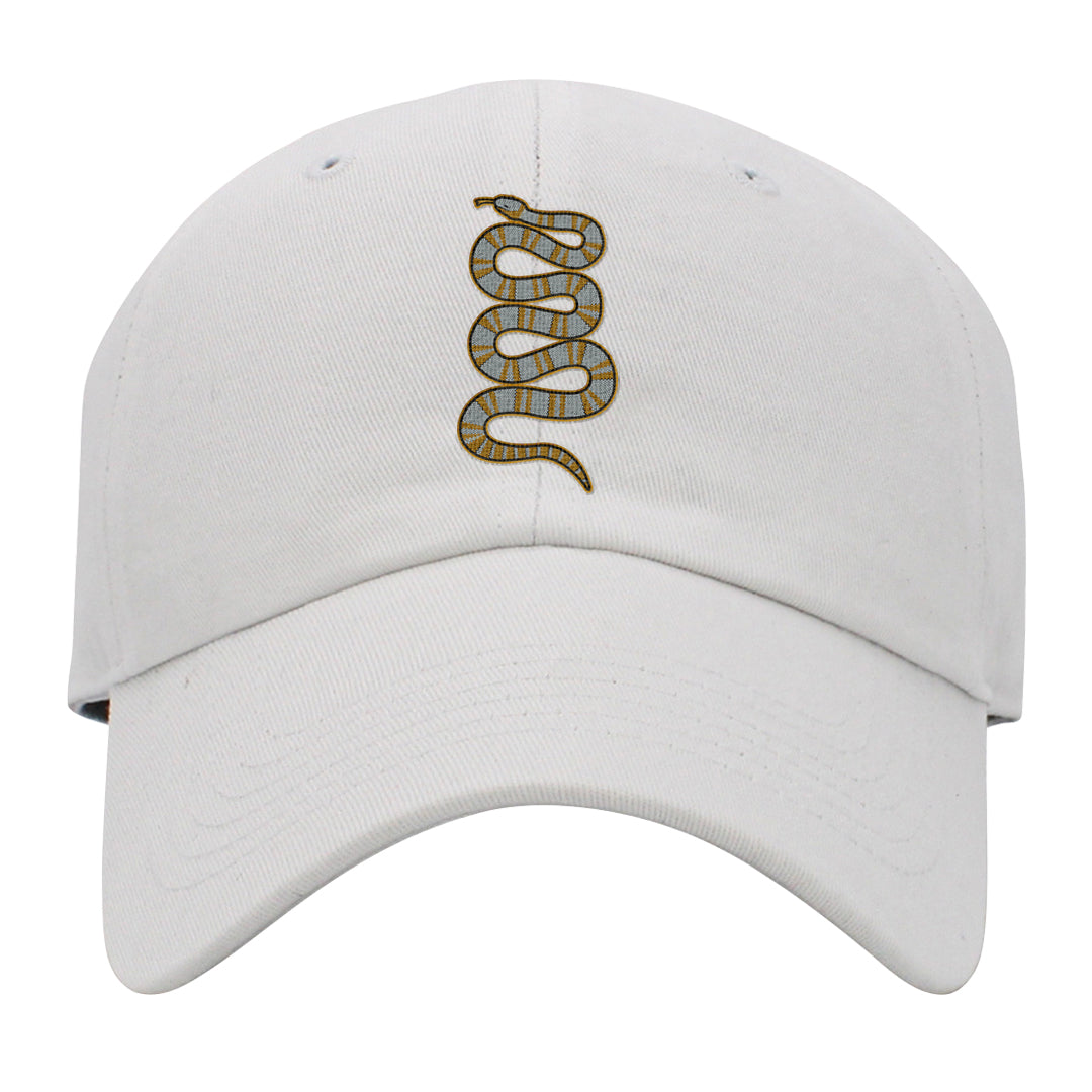 Colorless 38s Dad Hat | Coiled Snake, White