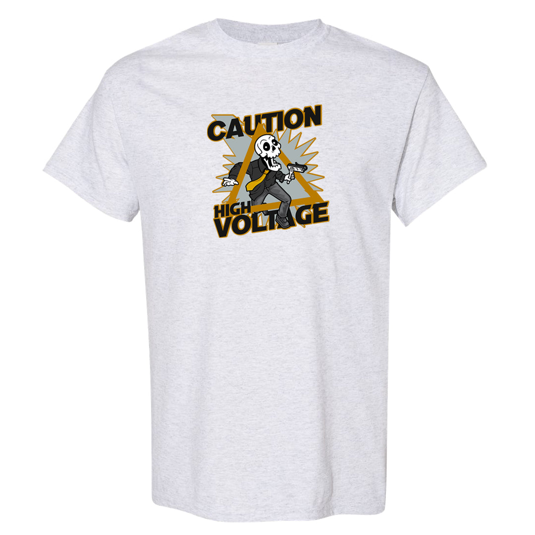 Colorless 38s T Shirt | Caution High Voltage, Ash