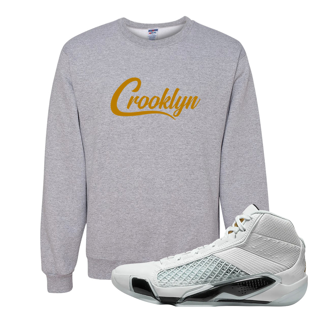 Colorless 38s Crewneck Sweatshirt | Crooklyn, Ash