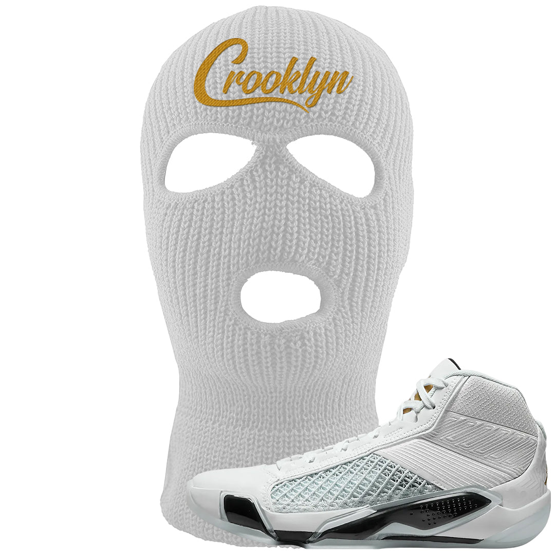 Colorless 38s Ski Mask | Crooklyn, White