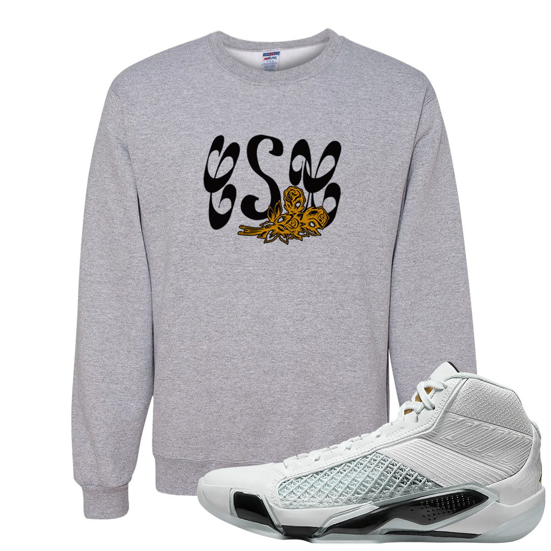 Colorless 38s Crewneck Sweatshirt | Certified Sneakerhead, Ash