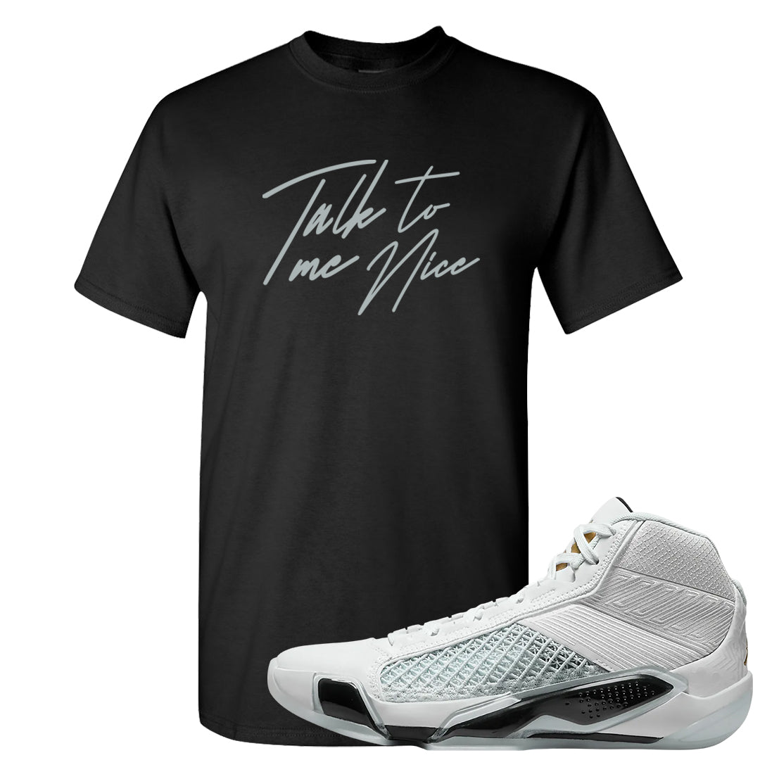 Colorless 38s T Shirt | Talk To Me Nice, Black