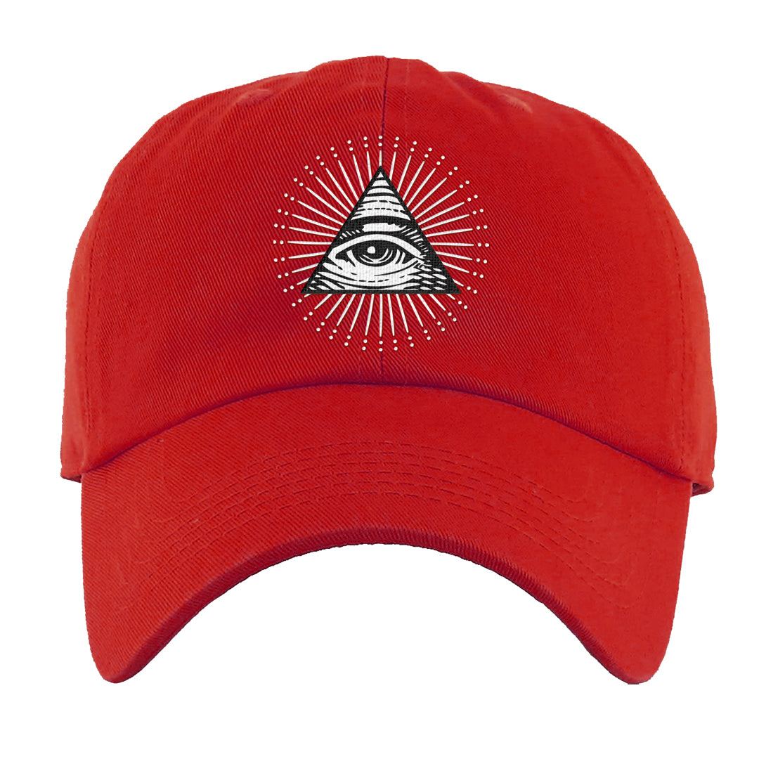 Fundamentals 38s Dad Hat | All Seeing Eye, Red