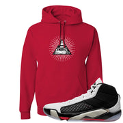 Fundamentals 38s Hoodie | All Seeing Eye, Red