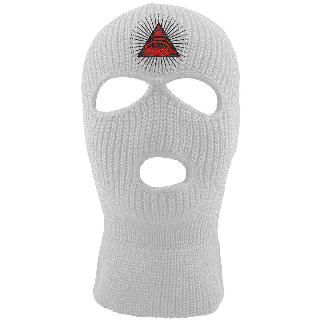 Fundamentals 38s Ski Mask | All Seeing Eye, White