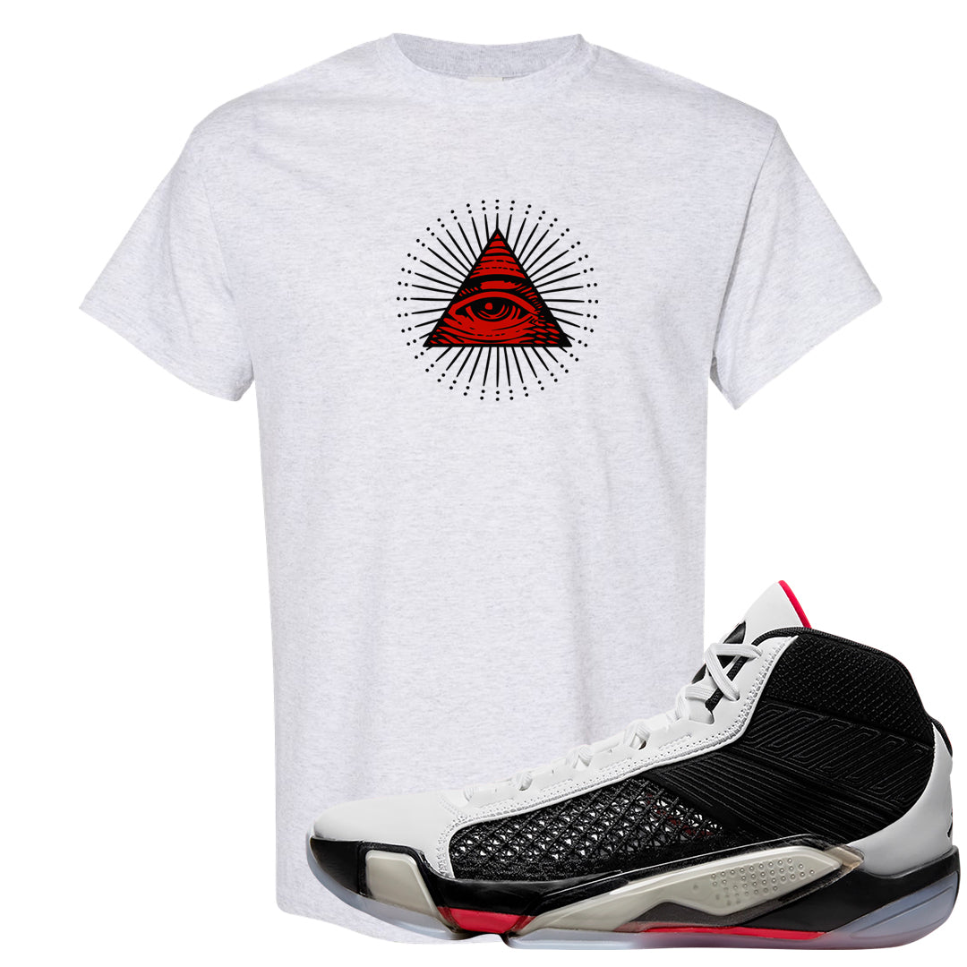 Fundamentals 38s T Shirt | All Seeing Eye, Ash