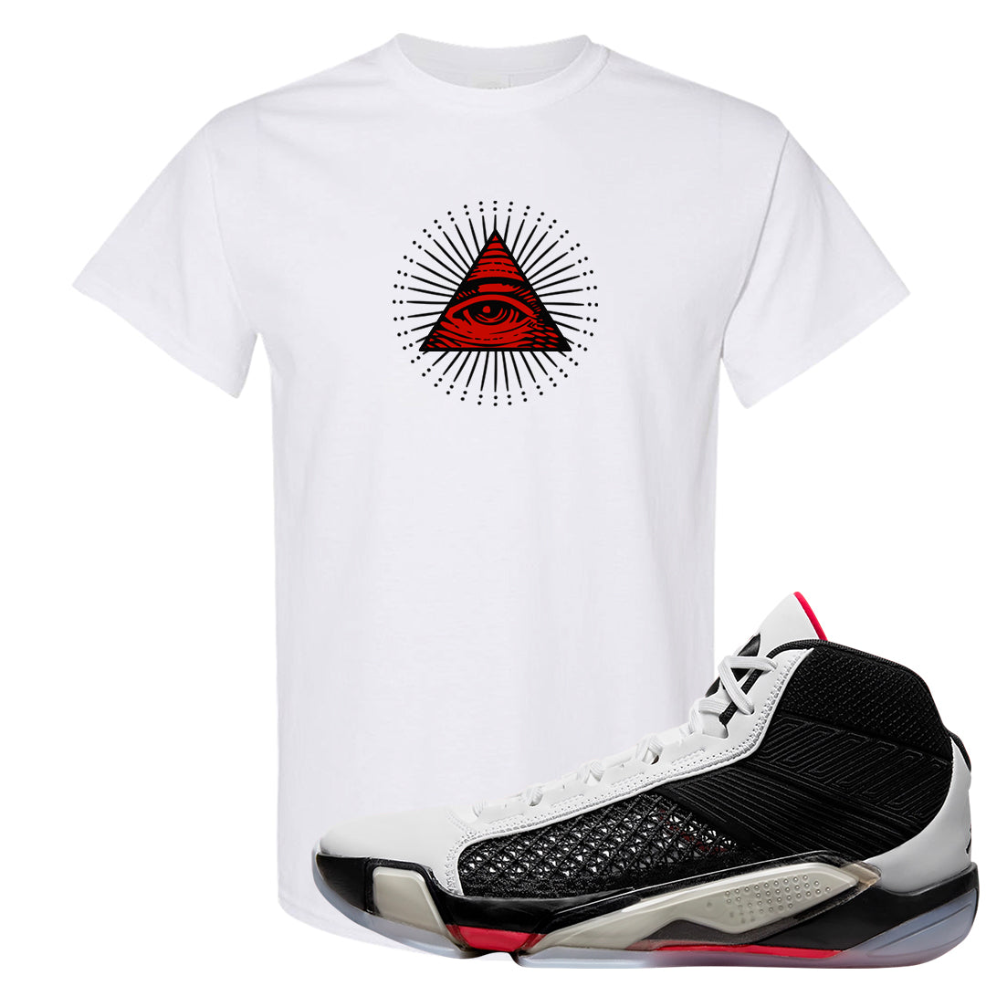 Fundamentals 38s T Shirt | All Seeing Eye, White