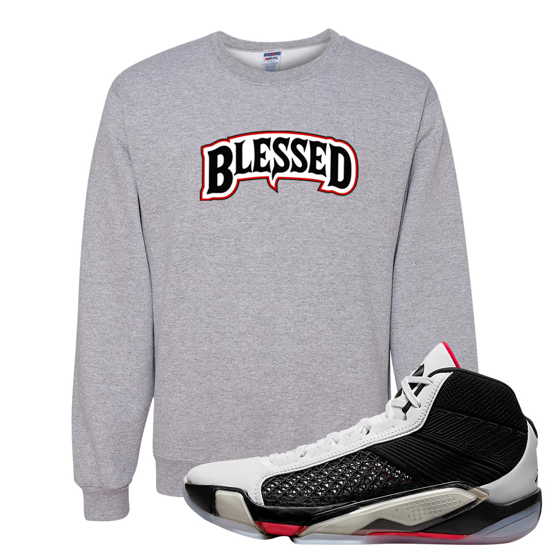 Fundamentals 38s Crewneck Sweatshirt | Blessed Arch, Ash