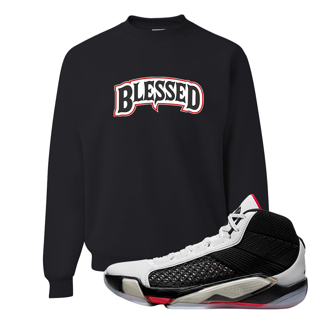 Fundamentals 38s Crewneck Sweatshirt | Blessed Arch, Black