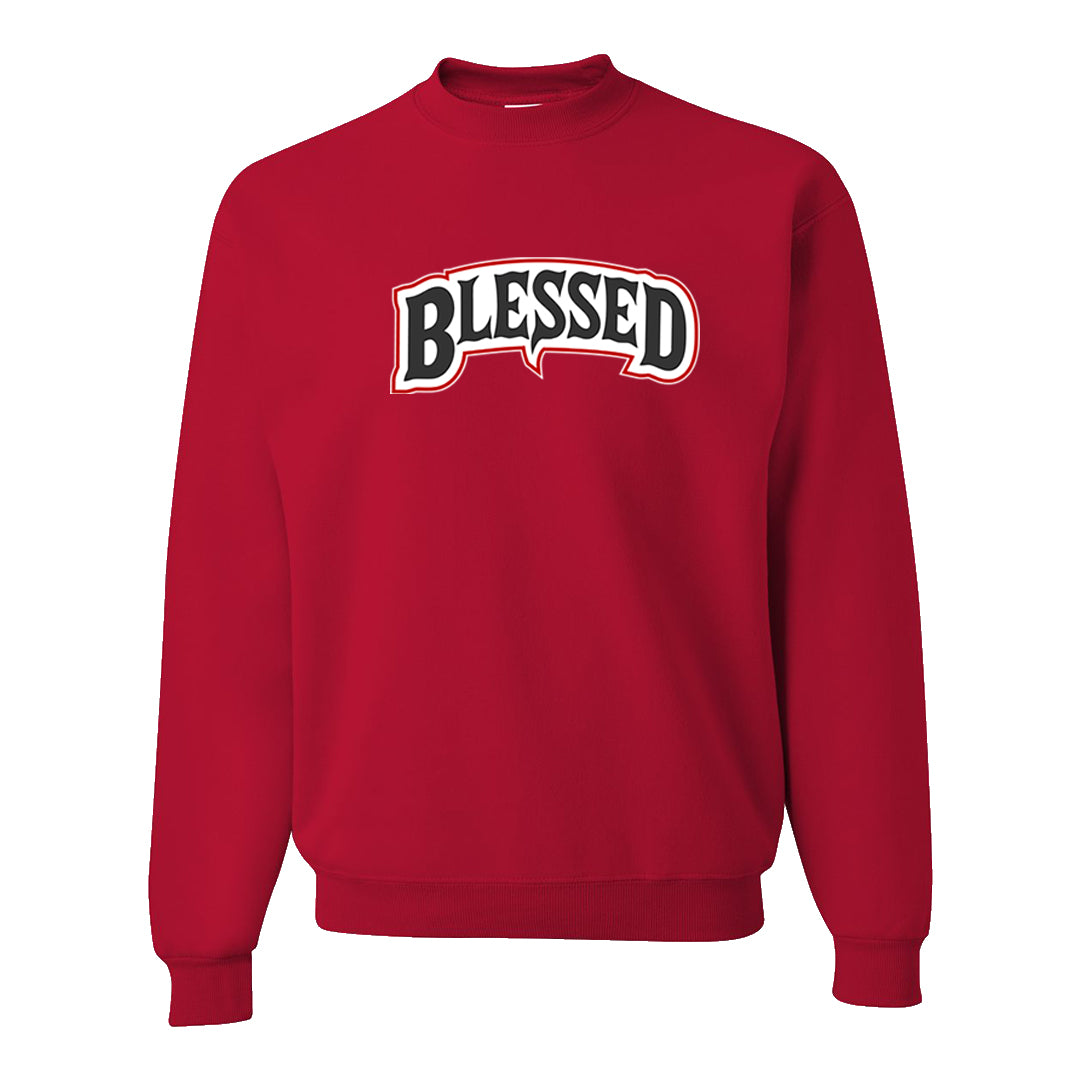 Fundamentals 38s Crewneck Sweatshirt | Blessed Arch, Red