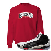 Fundamentals 38s Crewneck Sweatshirt | Blessed Arch, Red