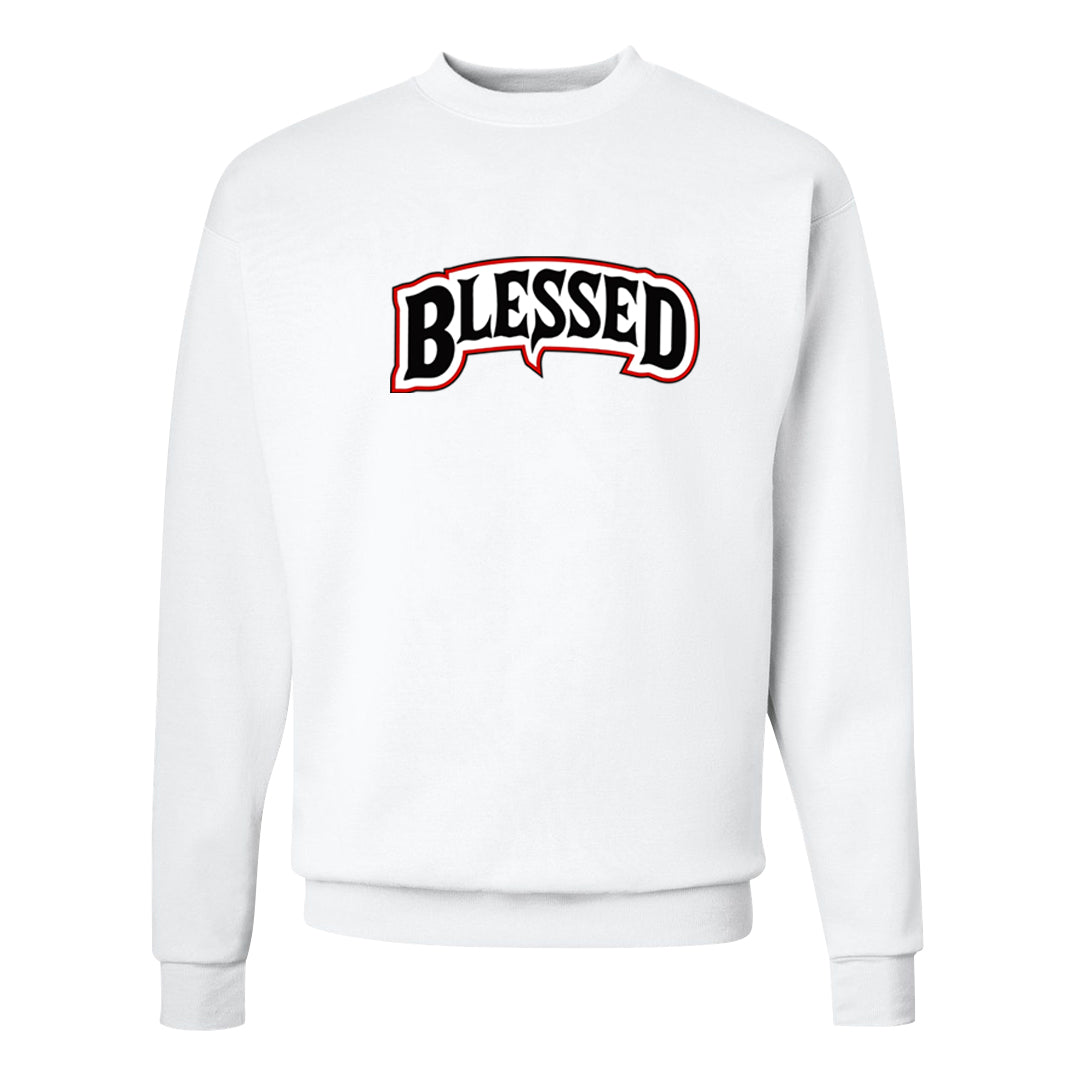 Fundamentals 38s Crewneck Sweatshirt | Blessed Arch, White