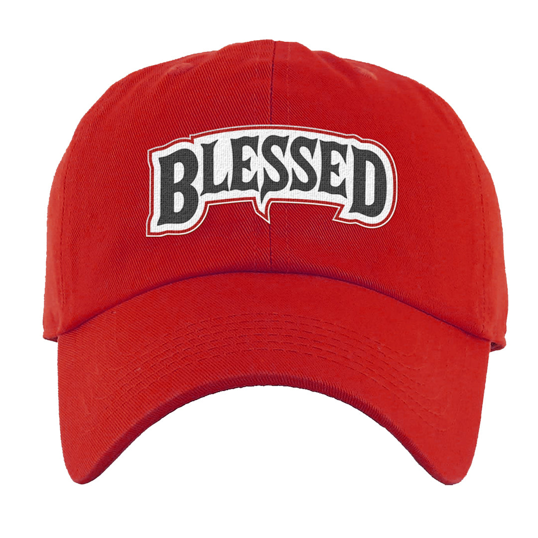 Fundamentals 38s Dad Hat | Blessed Arch, Red