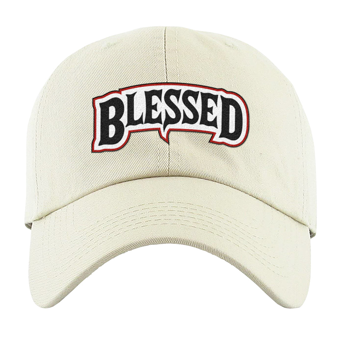 Fundamentals 38s Dad Hat | Blessed Arch, White