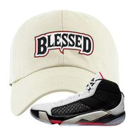 Fundamentals 38s Dad Hat | Blessed Arch, White