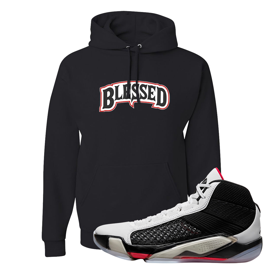 Fundamentals 38s Hoodie | Blessed Arch, Black