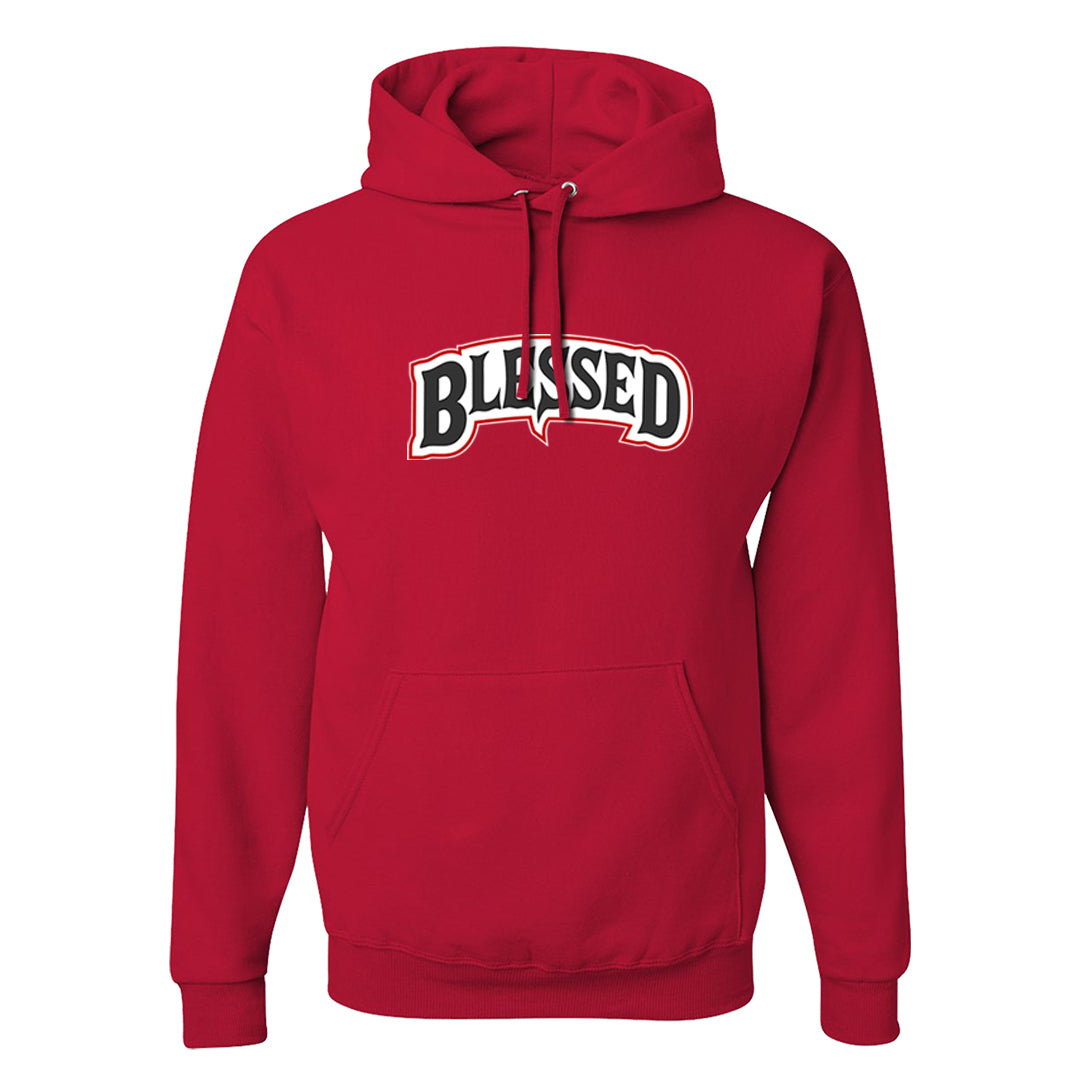 Fundamentals 38s Hoodie | Blessed Arch, Red