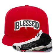 Fundamentals 38s Snapback Hat | Blessed Arch, Red