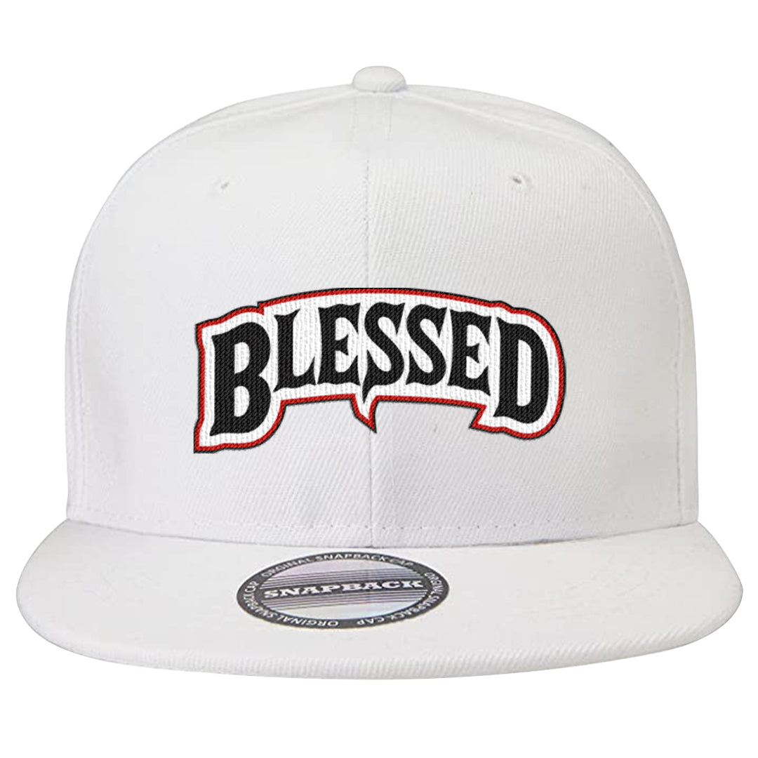 Fundamentals 38s Snapback Hat | Blessed Arch, White