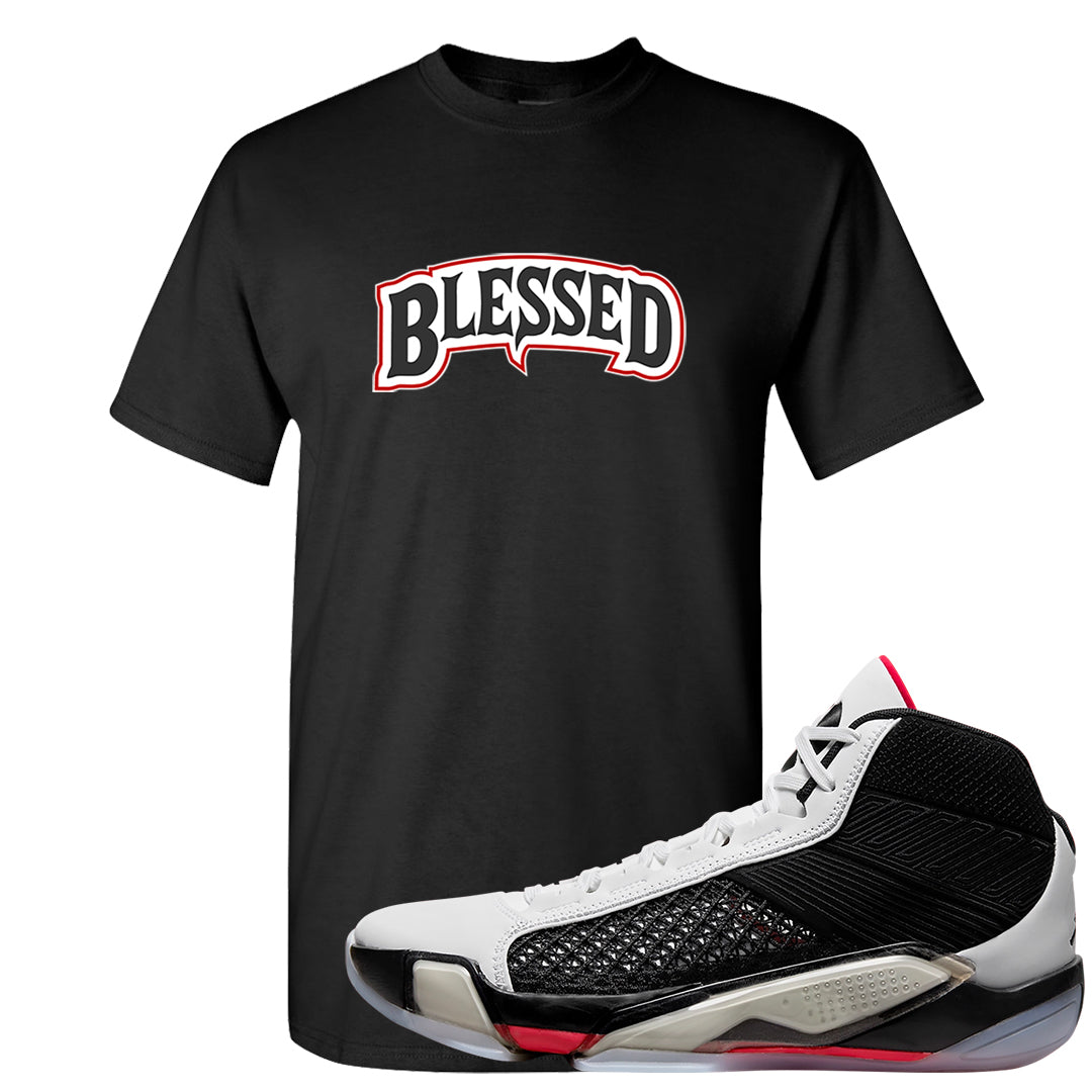 Fundamentals 38s T Shirt | Blessed Arch, Black