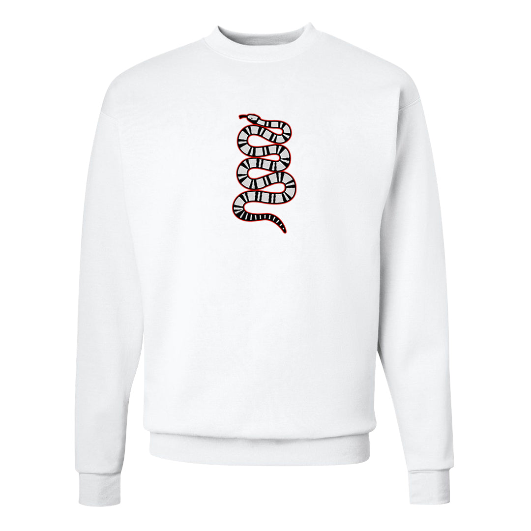 Fundamentals 38s Crewneck Sweatshirt | Coiled Snake, White