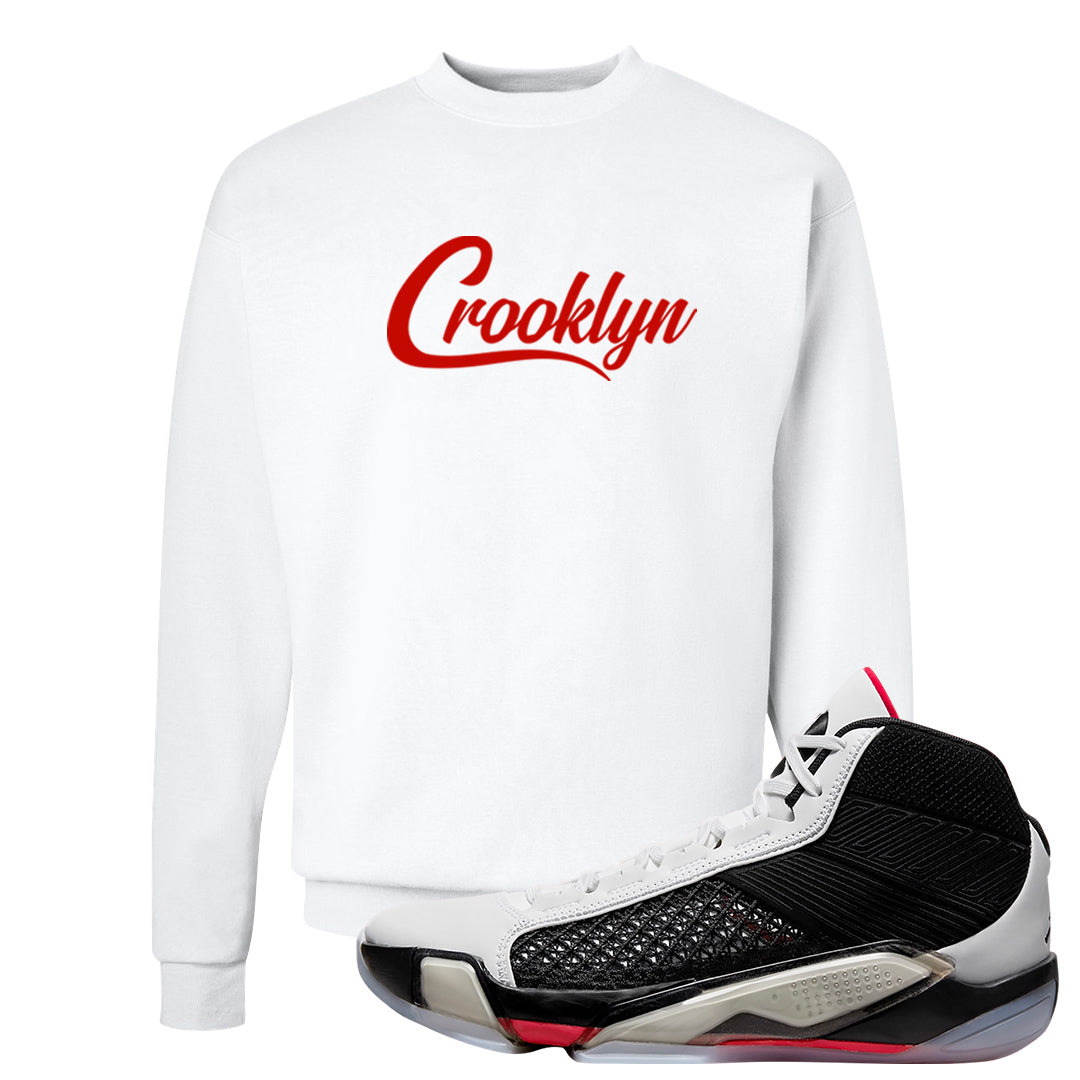 Fundamentals 38s Crewneck Sweatshirt | Crooklyn, White