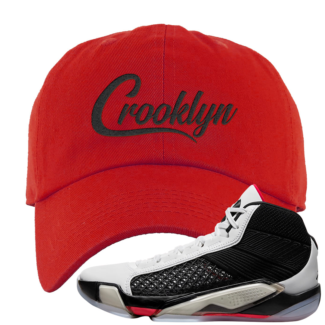 Fundamentals 38s Dad Hat | Crooklyn, Red