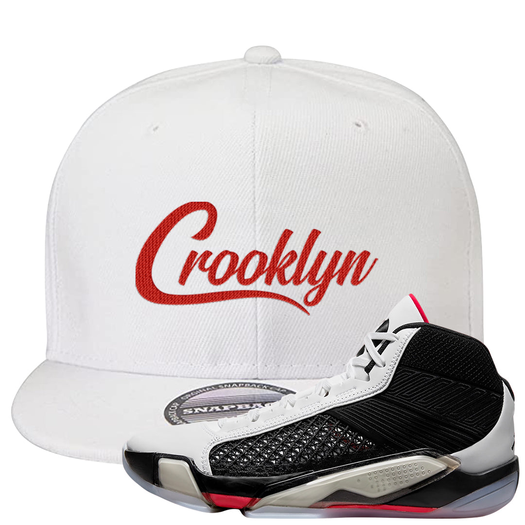 Fundamentals 38s Snapback Hat | Crooklyn, White