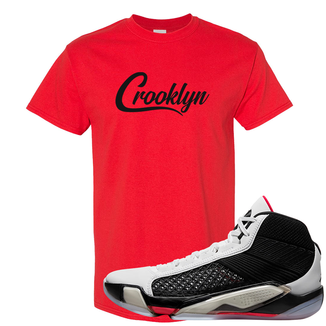 Fundamentals 38s T Shirt | Crooklyn, Red
