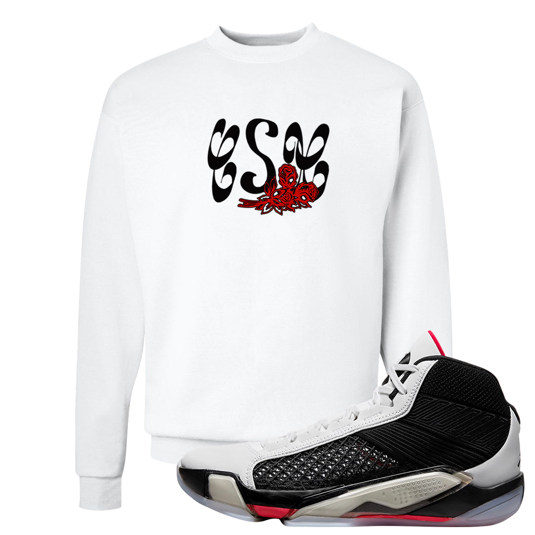 Fundamentals 38s Crewneck Sweatshirt | Certified Sneakerhead, White