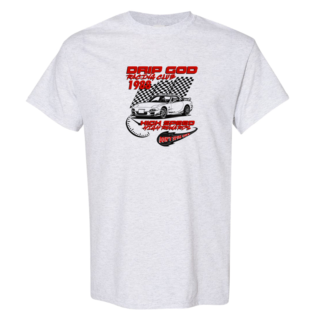 Fundamentals 38s T Shirt | Drip God Racing Club, Ash