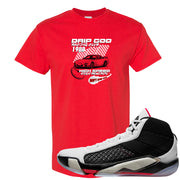 Fundamentals 38s T Shirt | Drip God Racing Club, Red