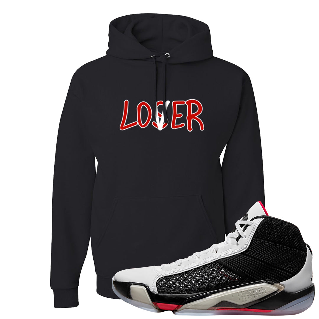 Fundamentals 38s Hoodie | Lover, Black