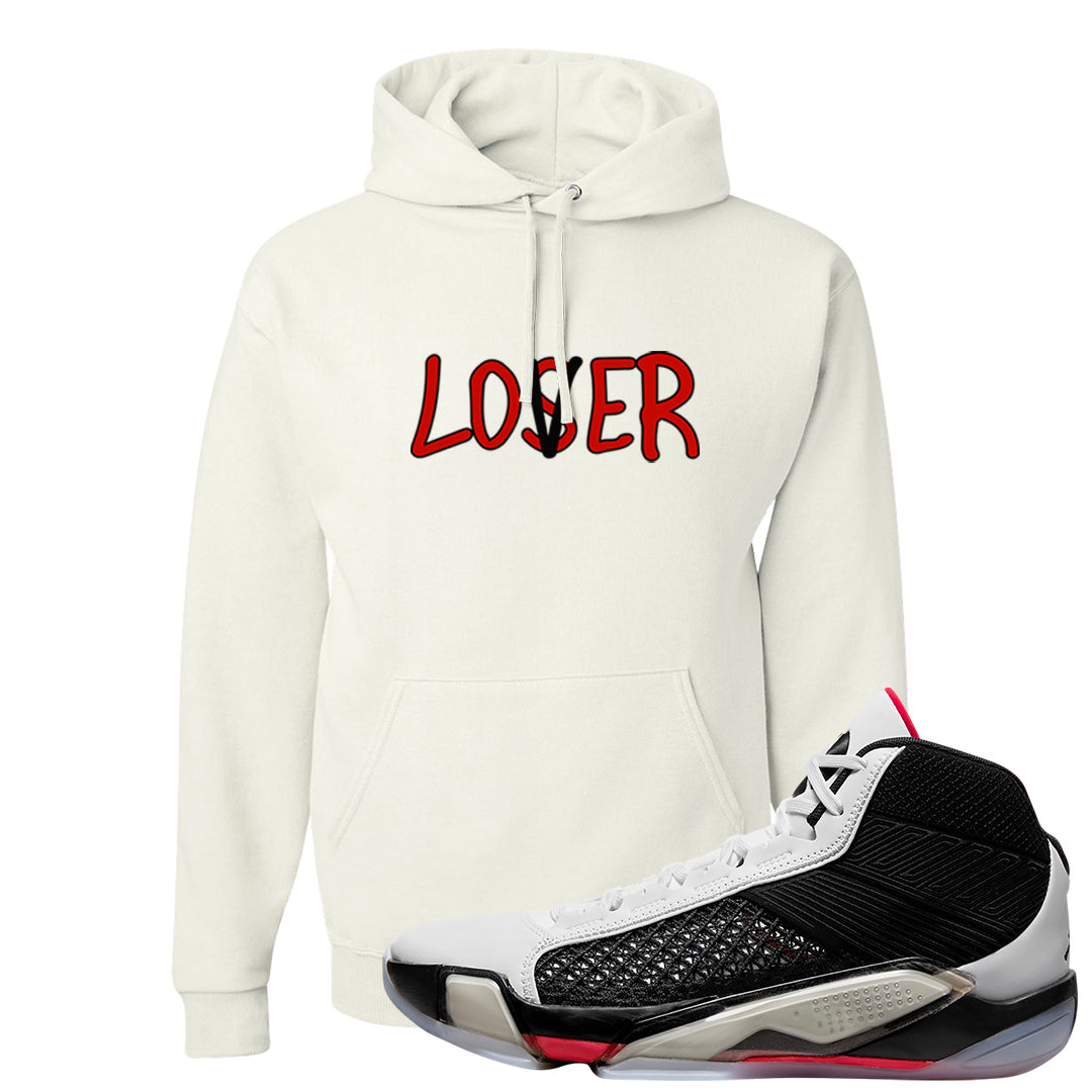 Fundamentals 38s Hoodie | Lover, White