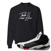 Fundamentals 38s Crewneck Sweatshirt | Talk To Me Nice, Black