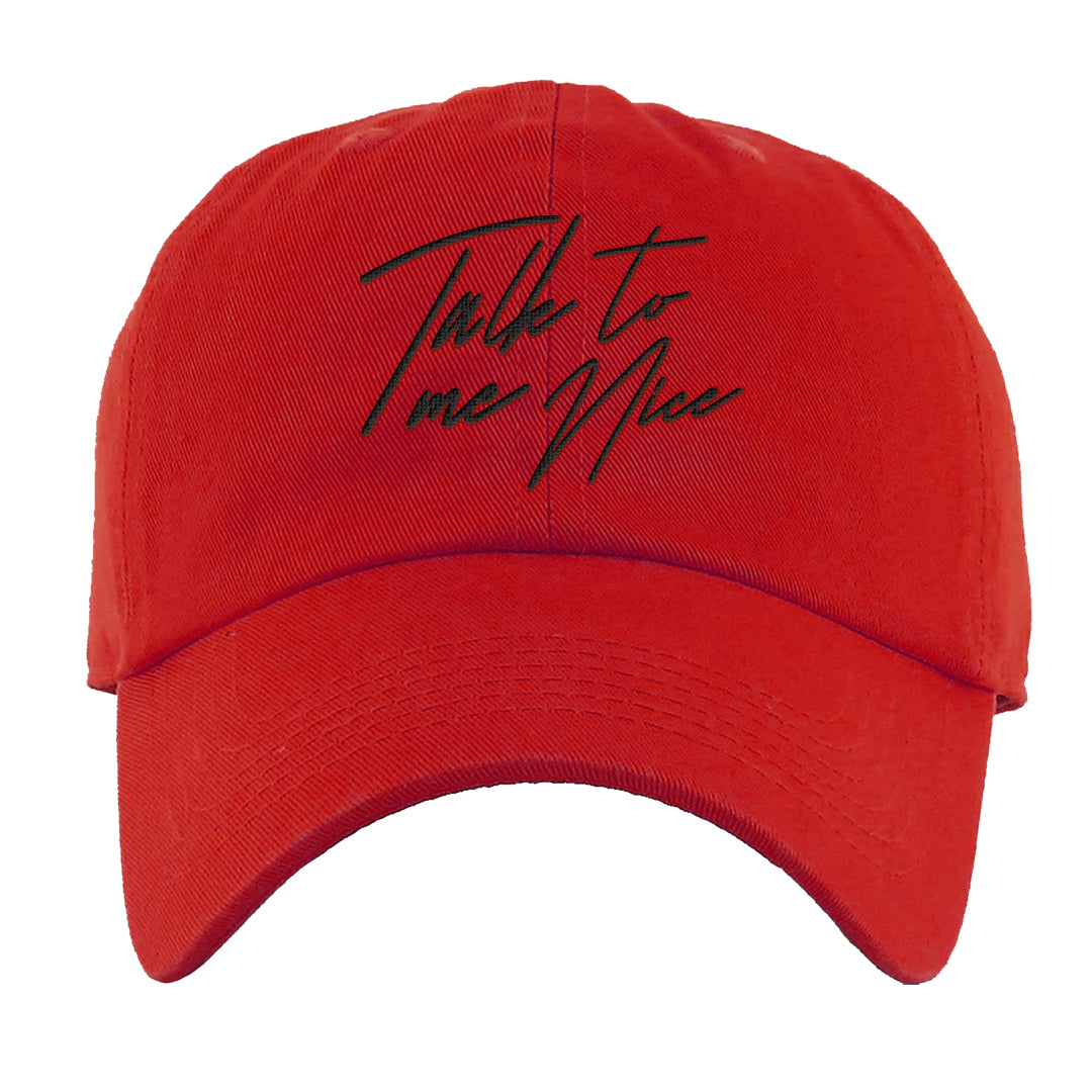 Fundamentals 38s Dad Hat | Talk To Me Nice, Red