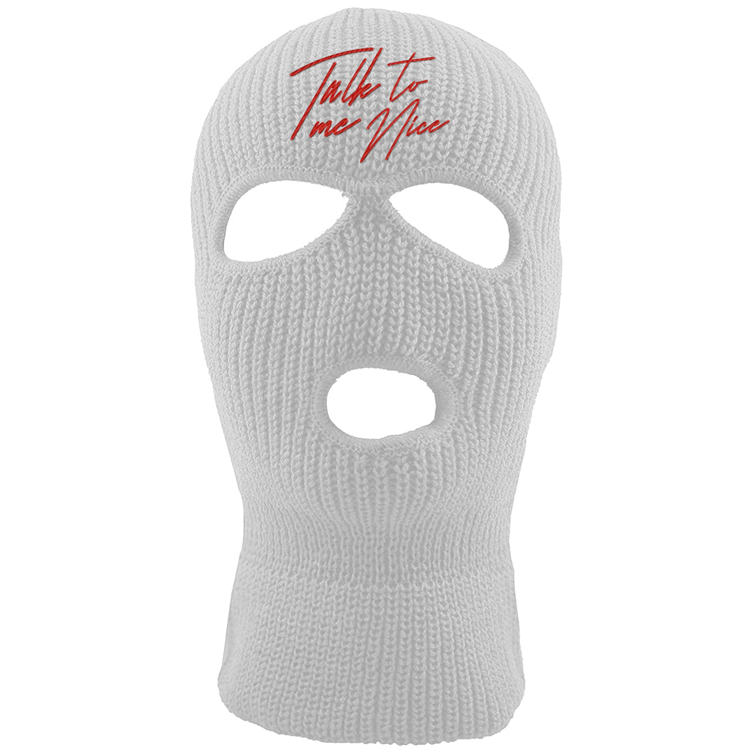 Fundamentals 38s Ski Mask | Talk To Me Nice, White