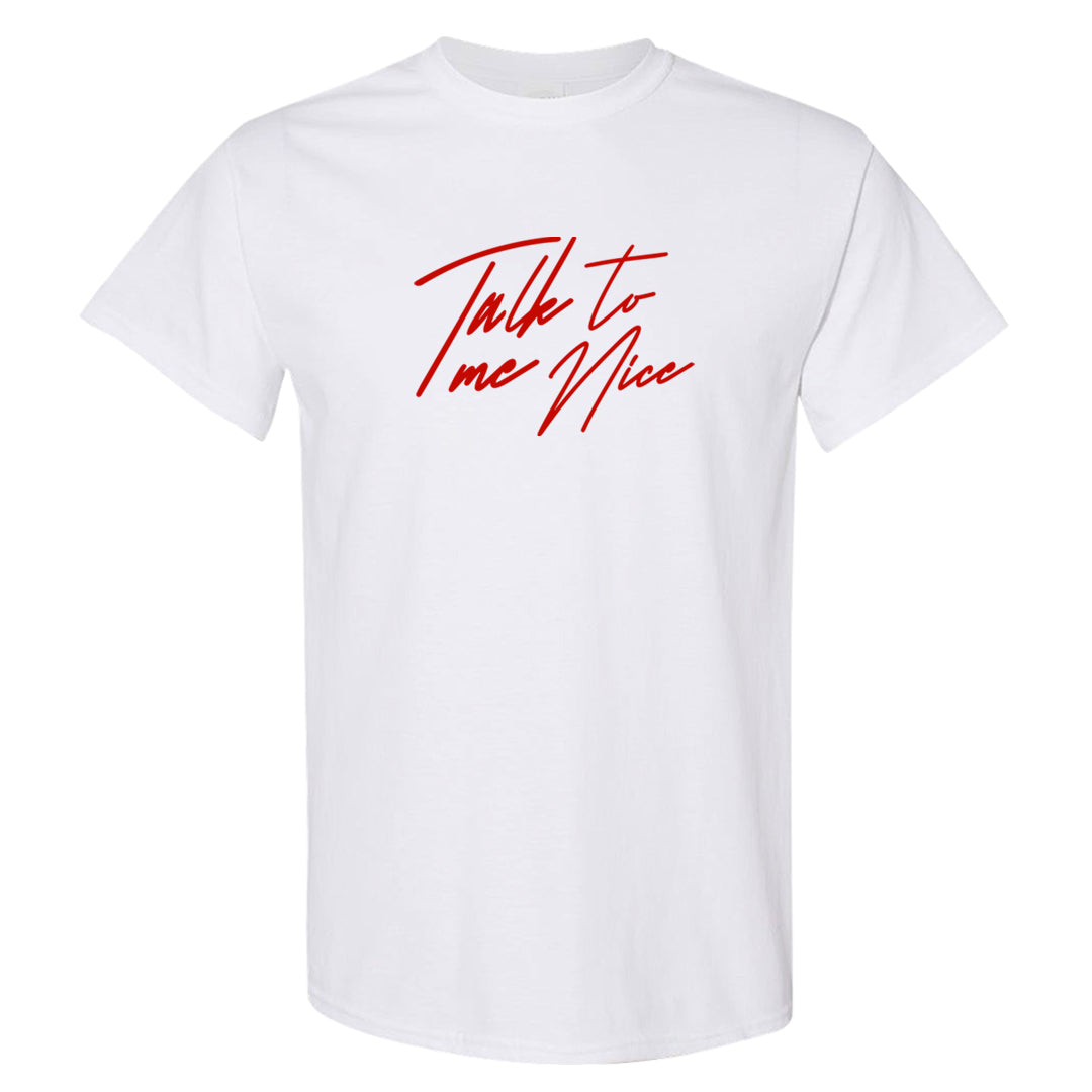 Fundamentals 38s T Shirt | Talk To Me Nice, White