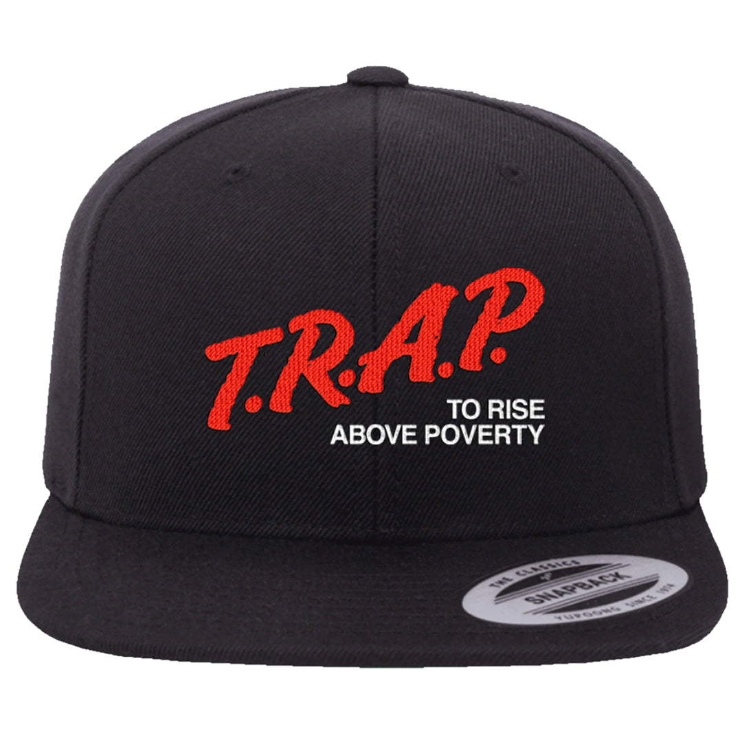 Fundamentals 38s Snapback Hat | Trap To Rise Above Poverty, Black