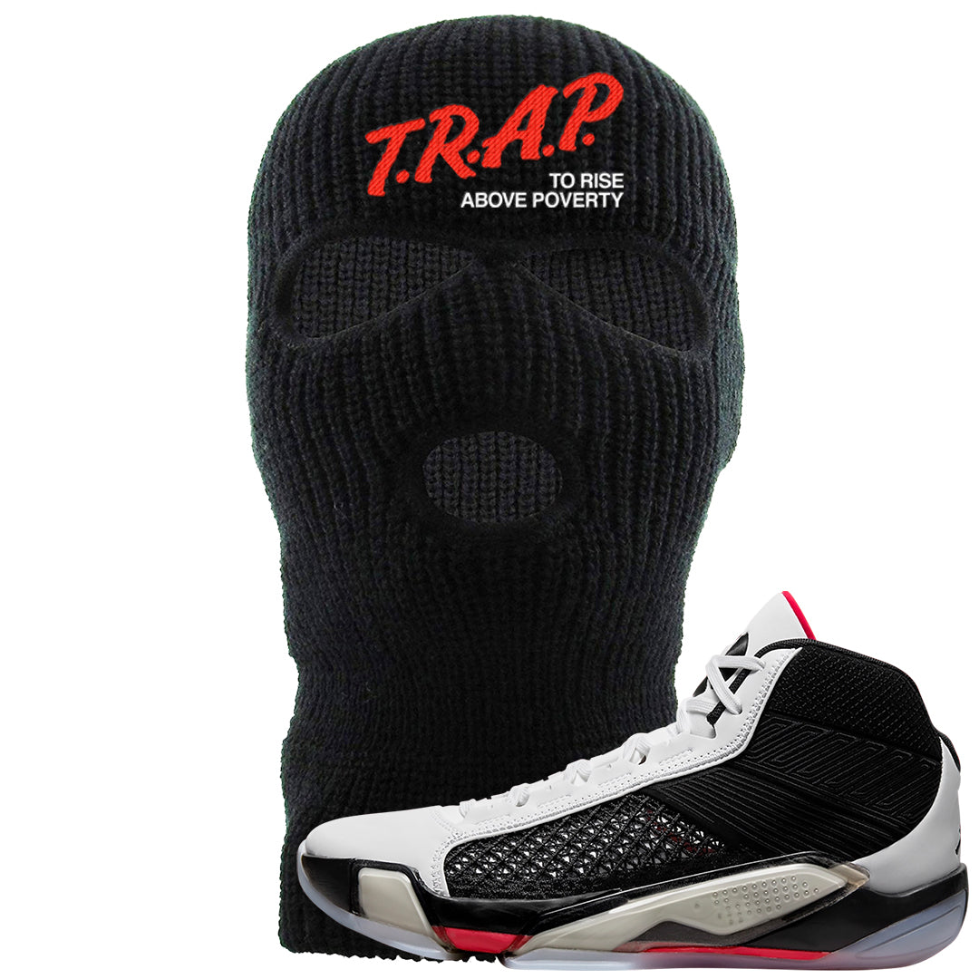 Fundamentals 38s Ski Mask | Trap To Rise Above Poverty, Black