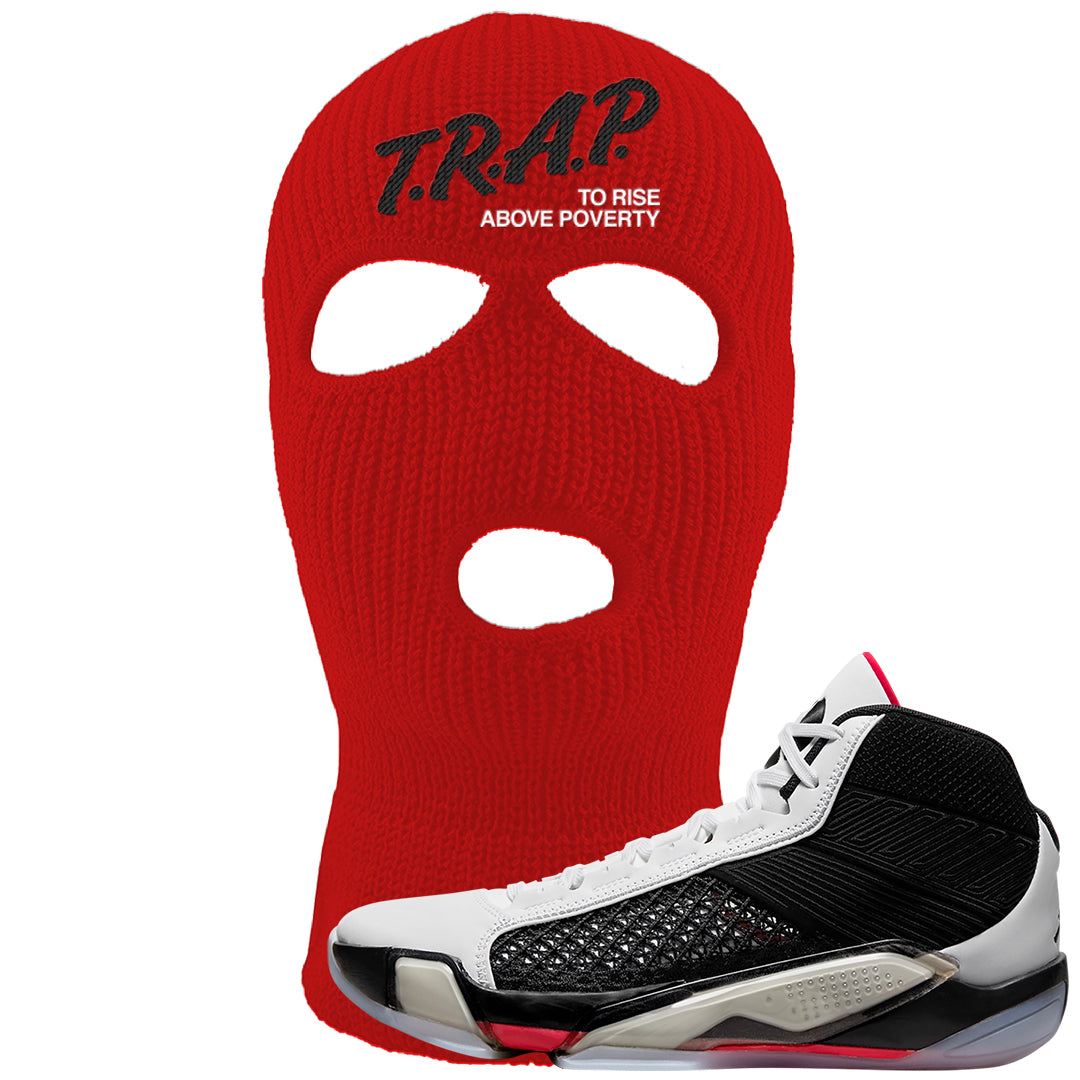 Fundamentals 38s Ski Mask | Trap To Rise Above Poverty, Red